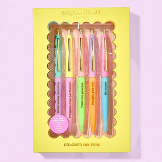 YELLO Pen Set - Motivational - Affirmations - 5 Piece Set
