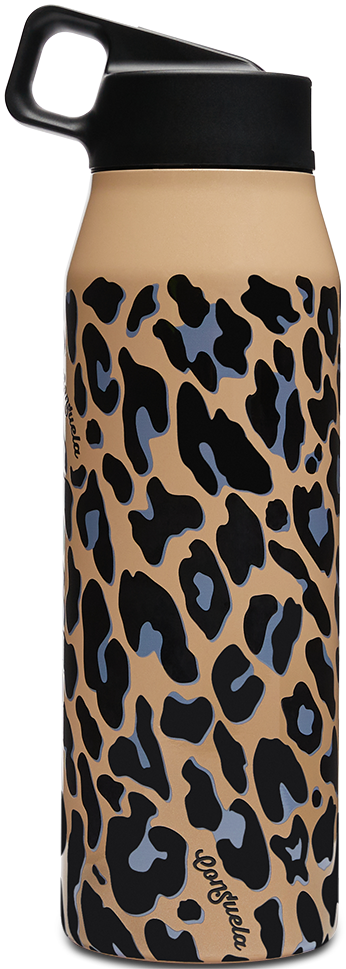 32OZ WIDE MOUTH WATER BOTTLE BLUE JAG STRAW LID