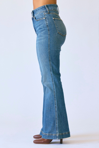 BECCA FLARE TUMMY CONTROL JEANS- ***PETITE***