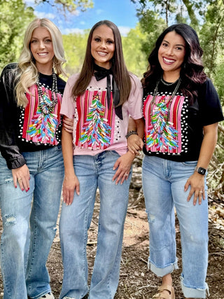 PRE ORDER PINK Our Favorite Christmas Tree Tee