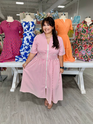 NAOMI STRIPE DRESS