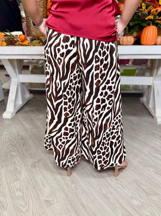 KRISTIN MIX ANIMAL PANTS