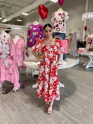 MAYRA RED DRESS