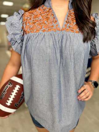 Emma Top-Burnt Orange