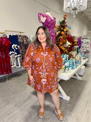 JENNIFER RUST FLORAL DRESS