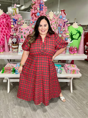 NICOLETTE PLAID DRESS