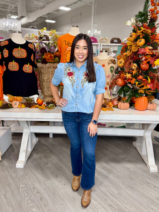 Sutton Top- Denim