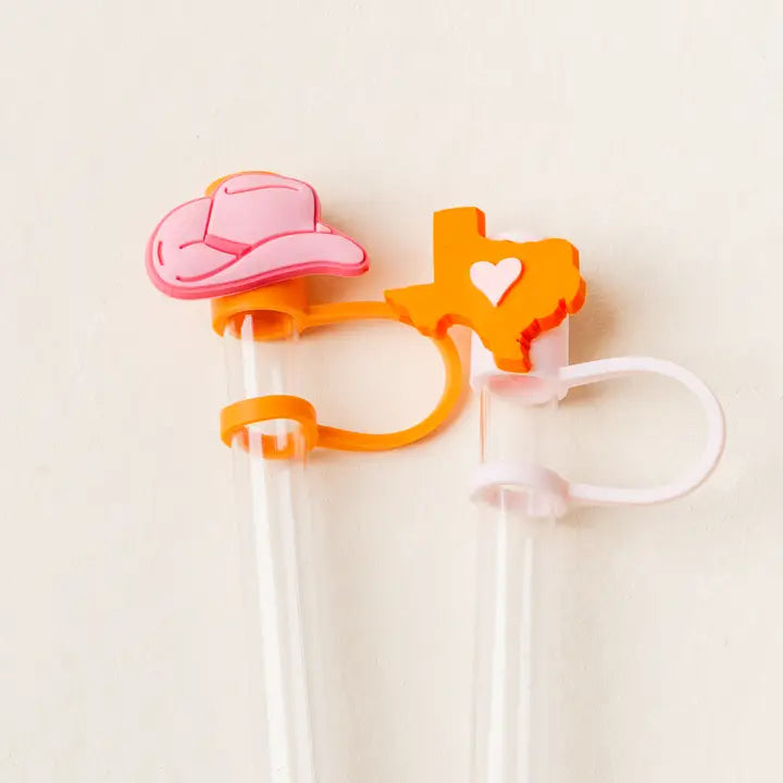 Straw Topper Set-Howdy Texas