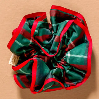 Ruffle Up Scrunchie-Evergreen Plaid
