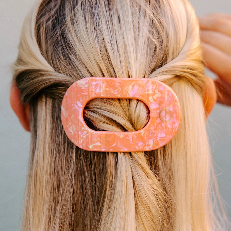 Flat Round Hair Clip | Medium | Dreamsicle