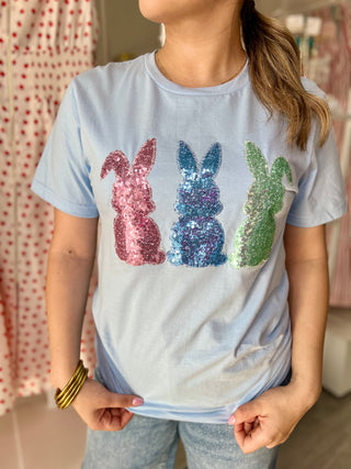 EASTER BUNNY TRIO HANDMADE TEE