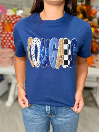 COUGARS SEQUIN TEE