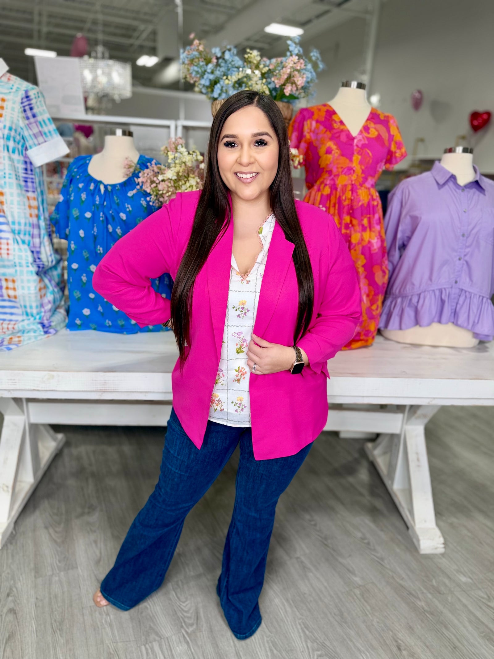 MARIANA BERRY PINK BLAZER