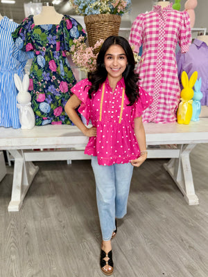 PATSY POLKA DOT TOP