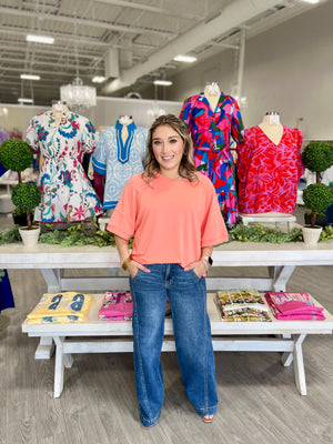 WHITNEY TOP-APRICOT- DOOR BUSTER