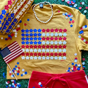 MUSTARD USA DAISY TEE