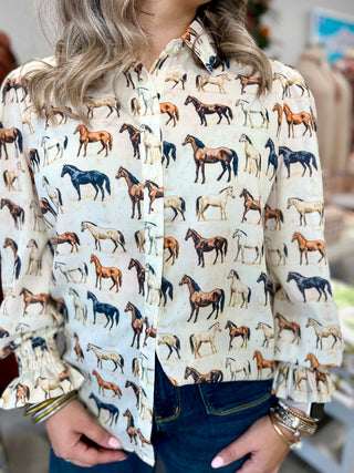 Caroline Top- Horse