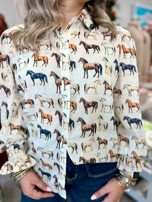 Caroline Top- Horse