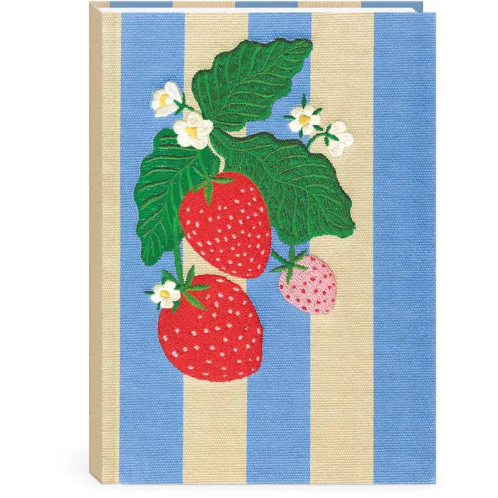 Strawberries Canvas Journal