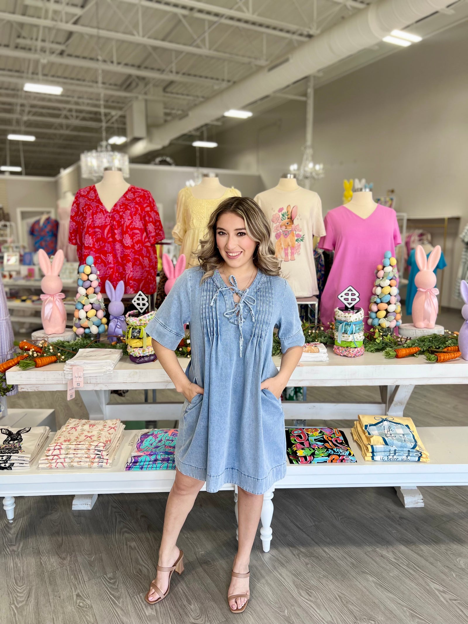 VICKI DENIM DRESS