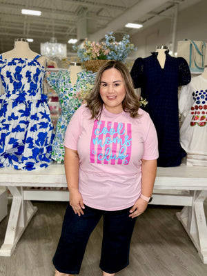 Cool Moms Club Stripes Tee