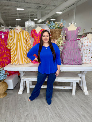 DELILA ROYAL BLUE TOP