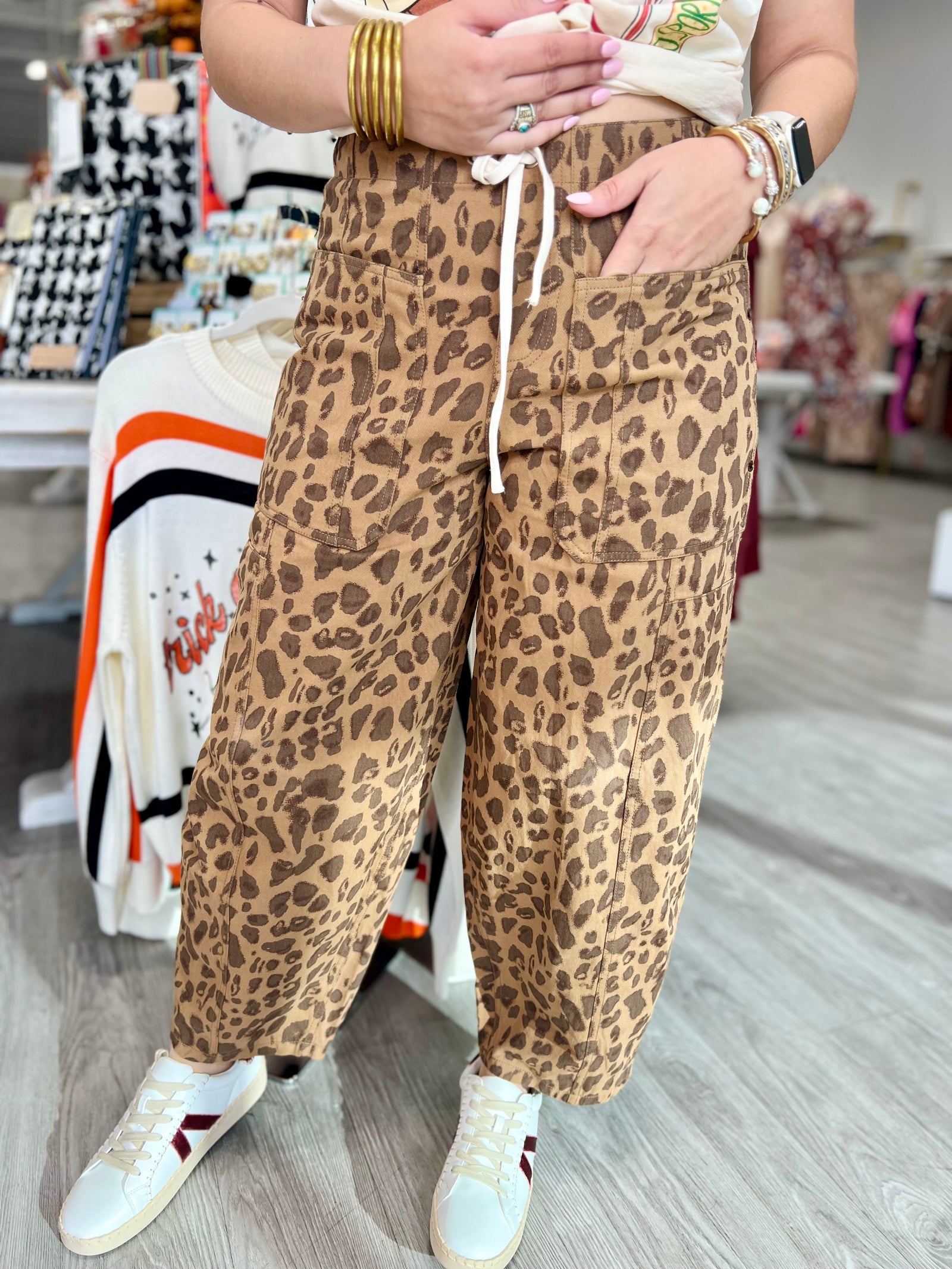 VERONICA LEOPARD JEANS