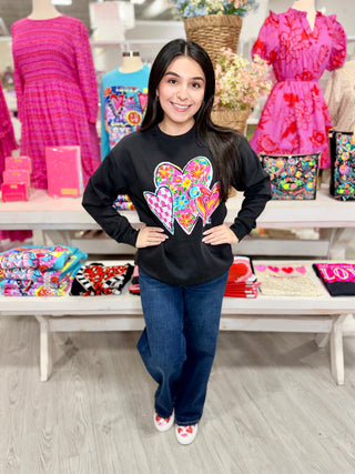 Callie Ann Stelter Trio Of Hearts Sweatshirt