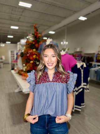 Emma Top- Maroon