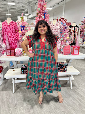 ALYSON PLAID DRESS