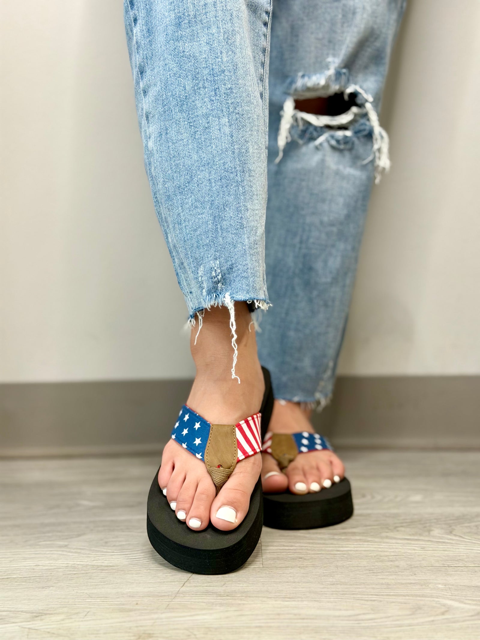 CORKY LIBERTY AMERICANA SANDALS