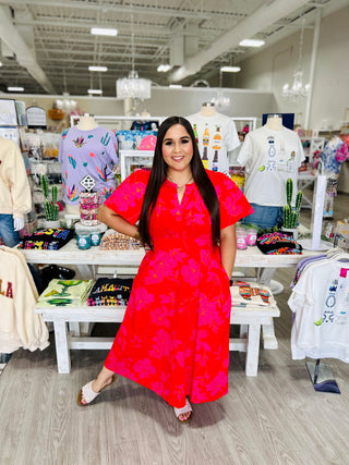 Marlene Floral Poplin Midi Dress