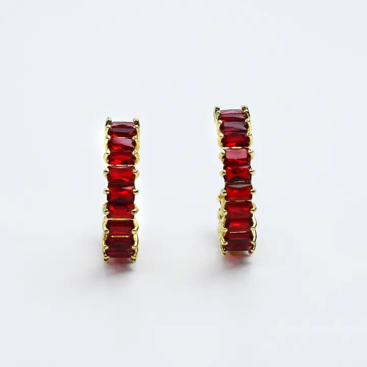 Ruby Luxe Hoops