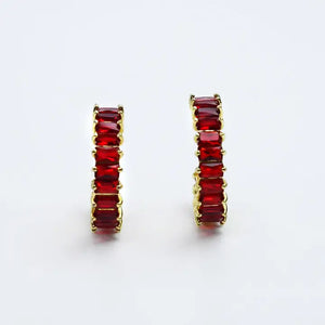 Ruby Luxe Hoops