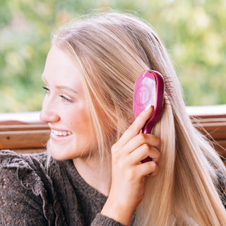 Mini Detangler Hair Brush For Medium Hair - Mulberry