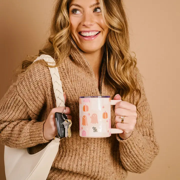 14 oz Insulated Mug-Ghost Party