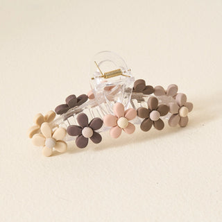 Natural-Daisy Claw Clip