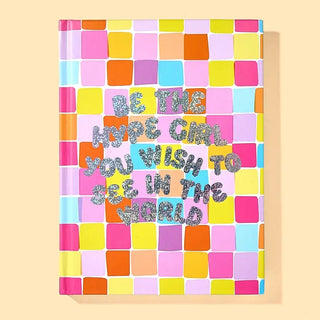 Hardcover Notebook - "Be the Hype Girl..." - Elise