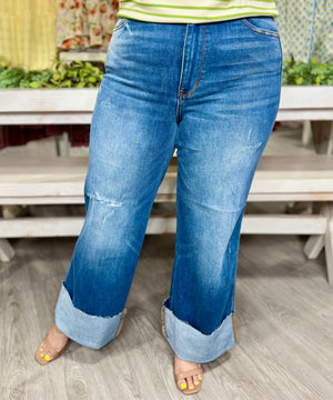 CIERRA HW RETRO WIDE LEG W/CUFF