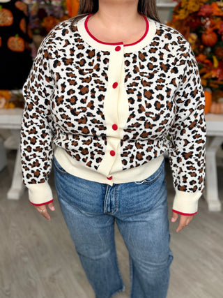 GLORIA LEOPARD CARDIGAN