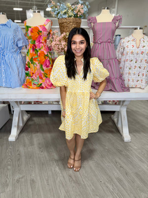 MORGAN EYELET DRESS