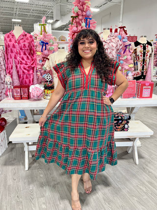 ALYSON PLAID DRESS
