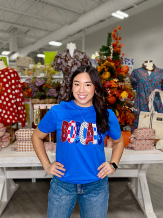 BOBCATS SEQUIN TEE