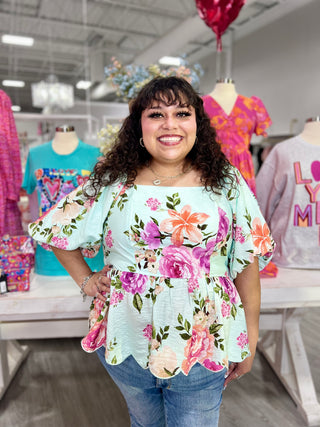 DENISE FLORAL TOP
