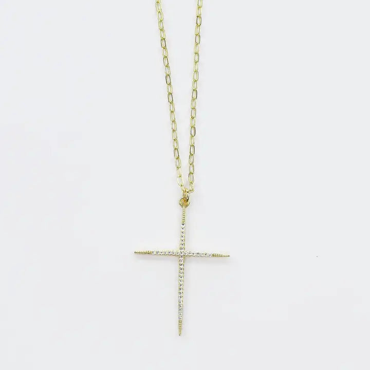Full of Grace Gold Cross Necklace