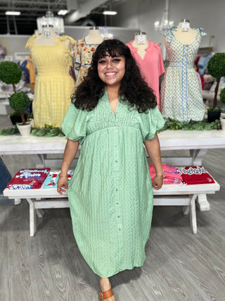 KINSLEY SAGE DRESS