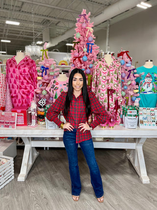 REMI PLAID TOP