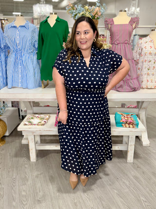 JAZMINE POLKA DOT DRESS