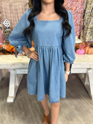 KRISTIN DENIM DRESS