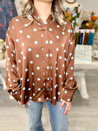 LEONOR POLKA DOT TOP